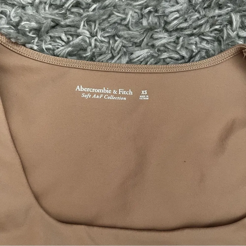 Abercrombie and Fitch Nude square neck long sleeve size xs - Image 2