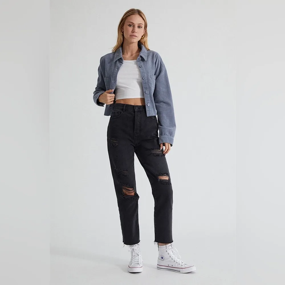 PACSUN HIGH WAISTED STRAIGHT LEG JEANS! - Image 5