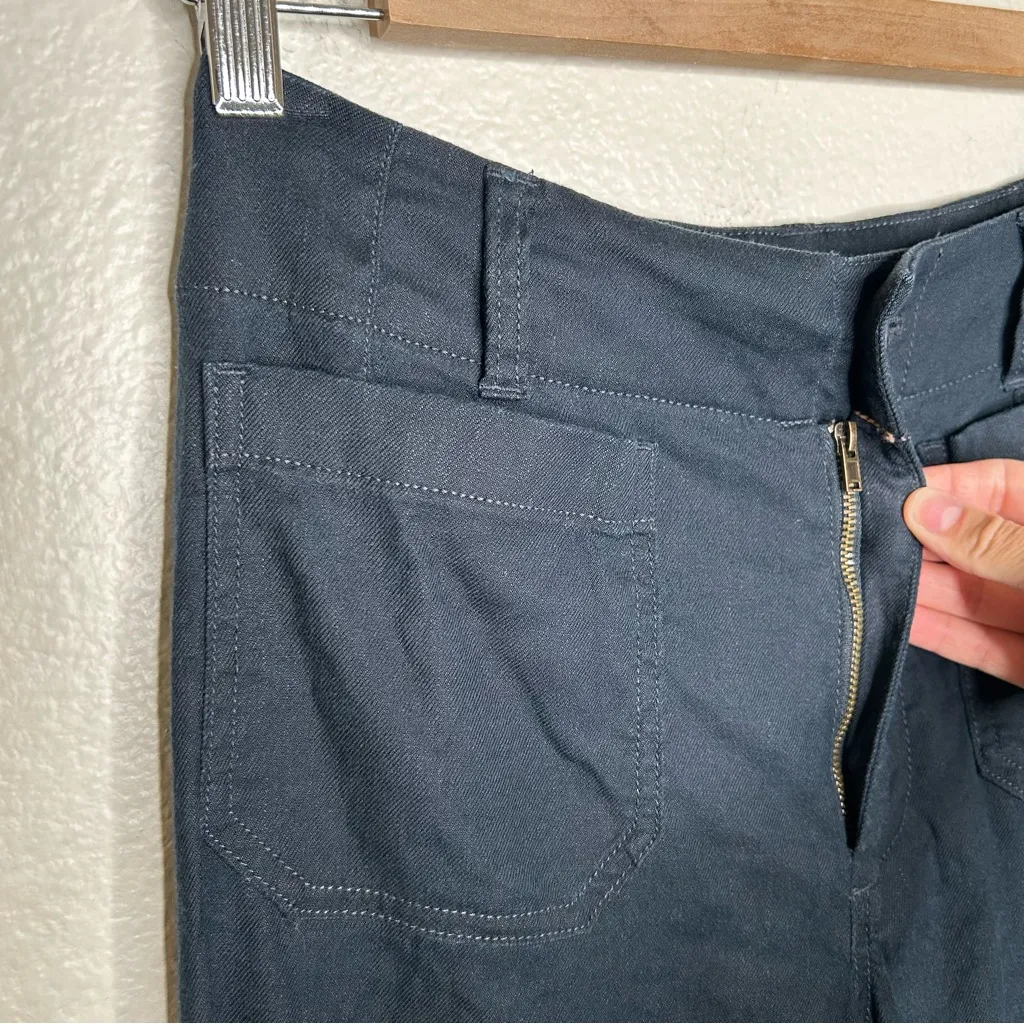 Maeve by Anthropologie The Colette linen blend pants blue 25P - Image 3