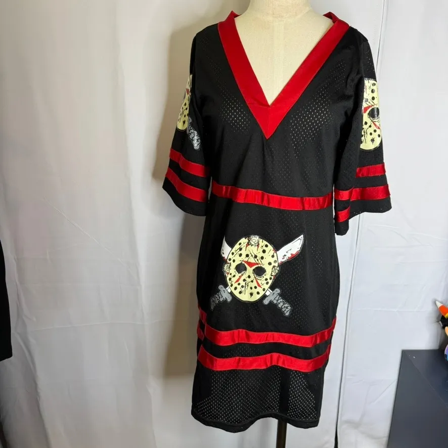 Rubie’s Friday the 13th Miss Voorhees 13 Jersey Dress Black Red L Size L - Image 3