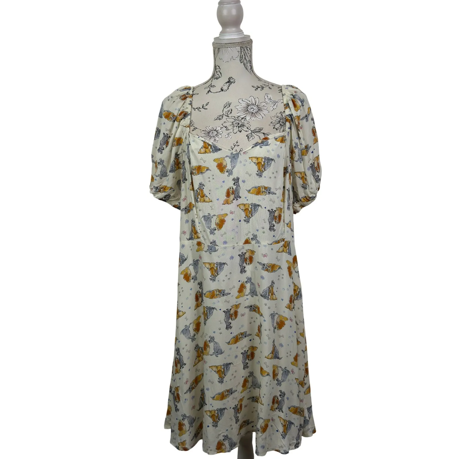 Her Universe Disney Lady and The Tramp Sweetheart Mini Dress Size 2X NWT - Image 2