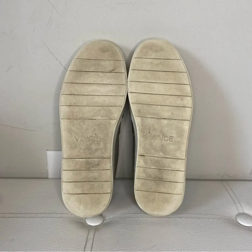 Vince Perforated Leather Blair Sneakers Smokey Gray Woodsmoke Size 7 - Image 8