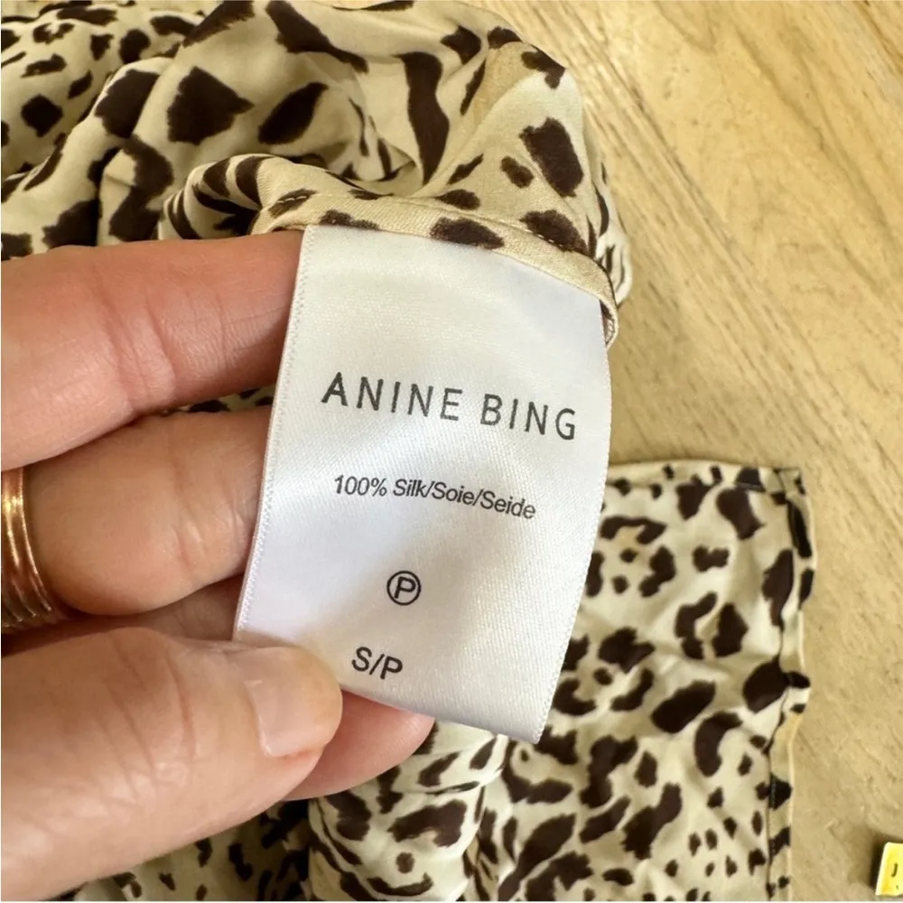 Anine Bing cheetah print silk midi skirt NEW NWT - Image 7