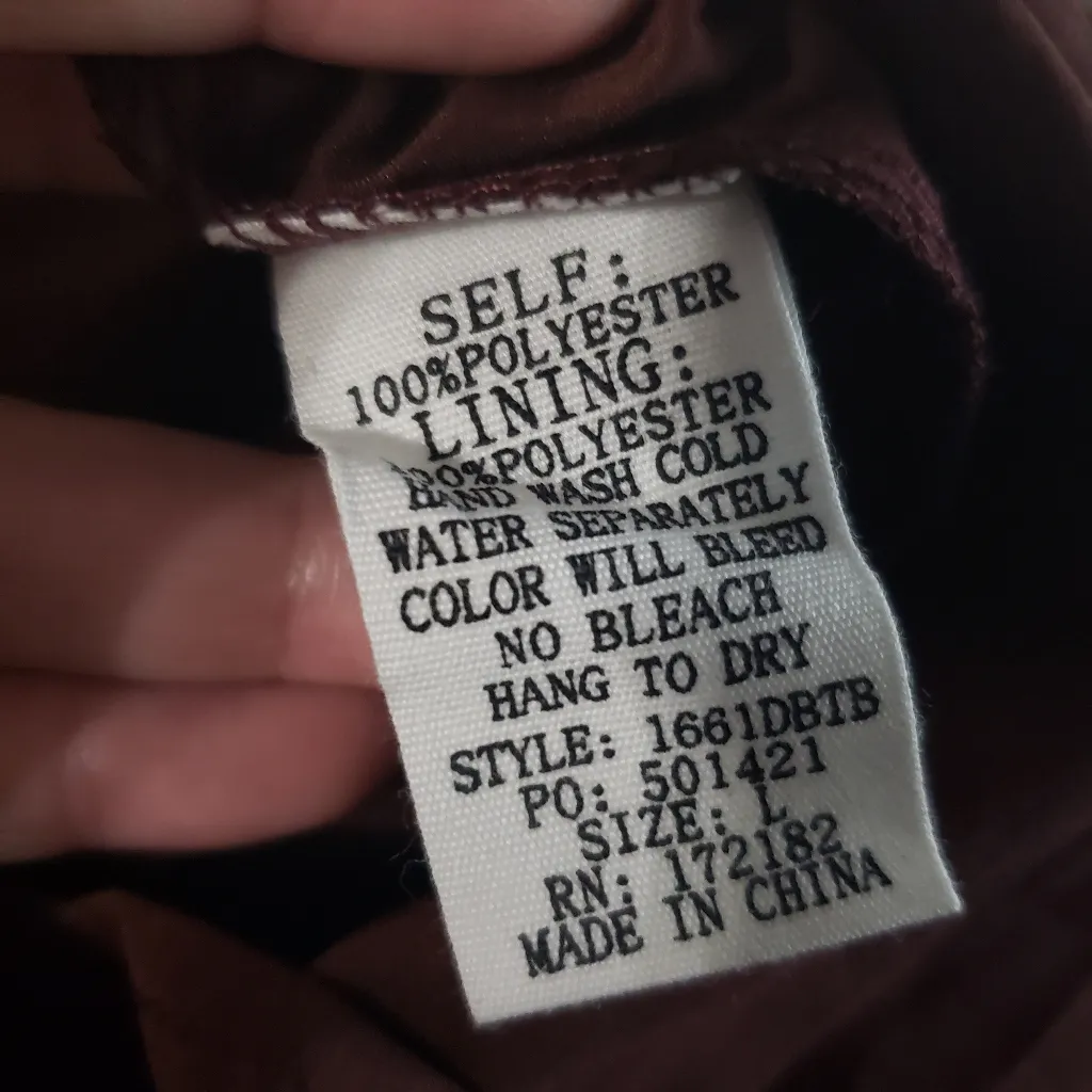 Baltic Born Dione Mahogany Long Sleeve Midi Dress - Image 6