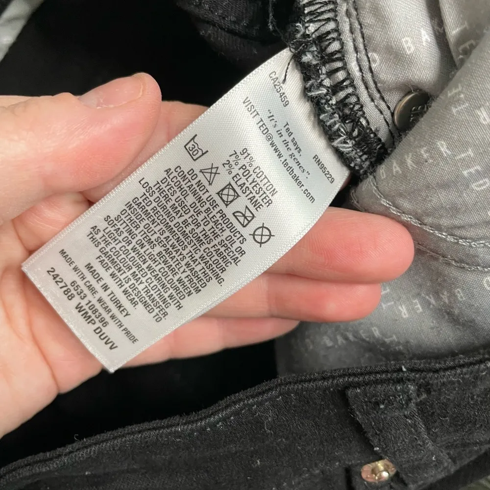 Ted Baker Black Skinny Jeans 28 - Image 5