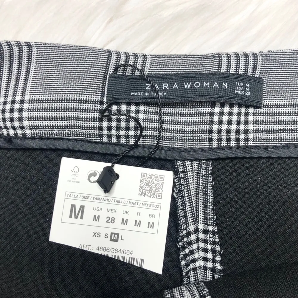 NWT Zara Plaid Skort Medium - Image 5