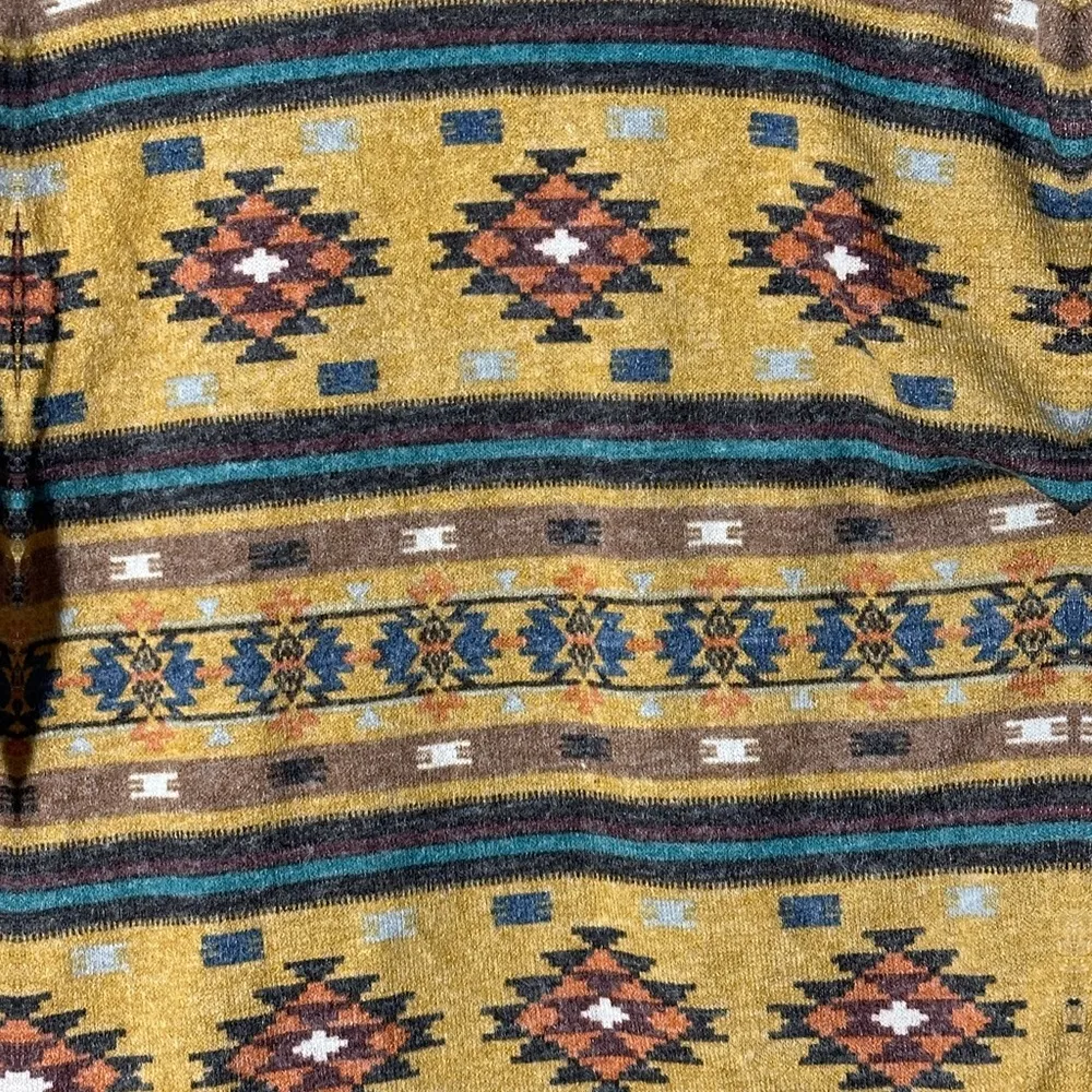 Forever 21 Southwestern Pattern Open Front Sweater Sz 1X - Image 5