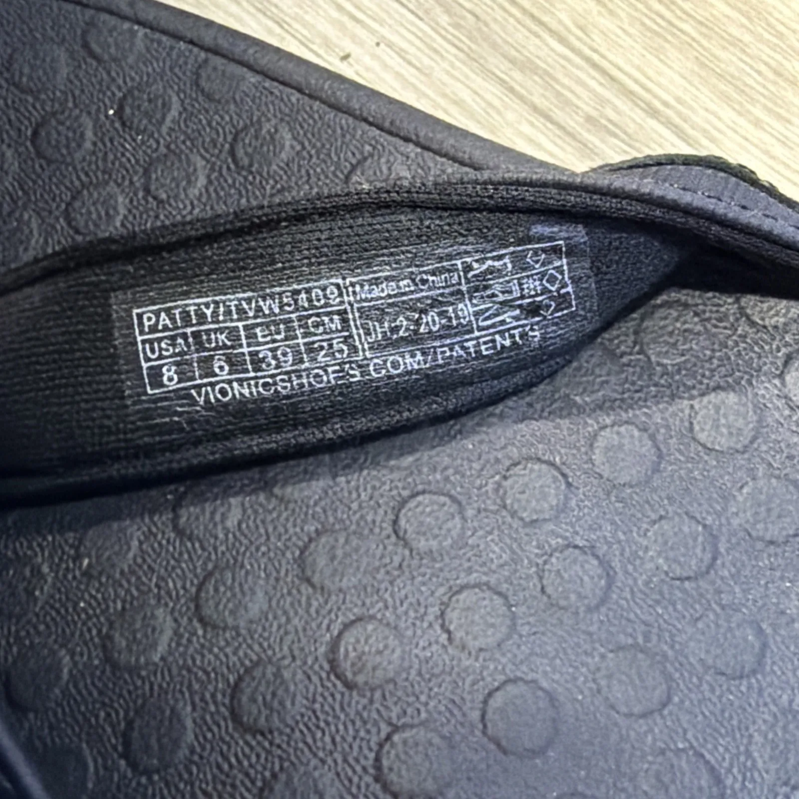 Vionic Patty Women 8 Black Flip Flops Thong Sandals Arch Support Comfort Buckle - Image 10