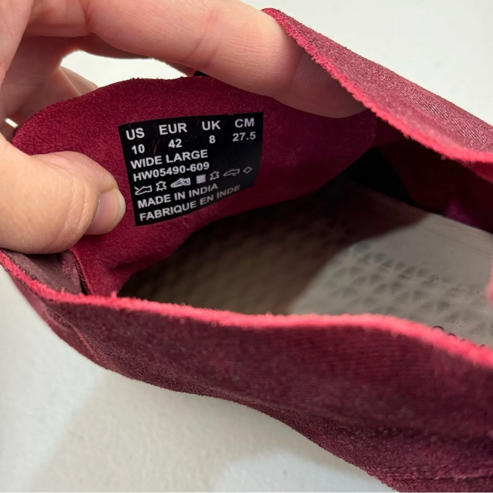 Hush Puppies Cyra Catelyn Burgundy Sparkle Suede Ankle Bootie Women’s 10 EUR 42 - Image 12