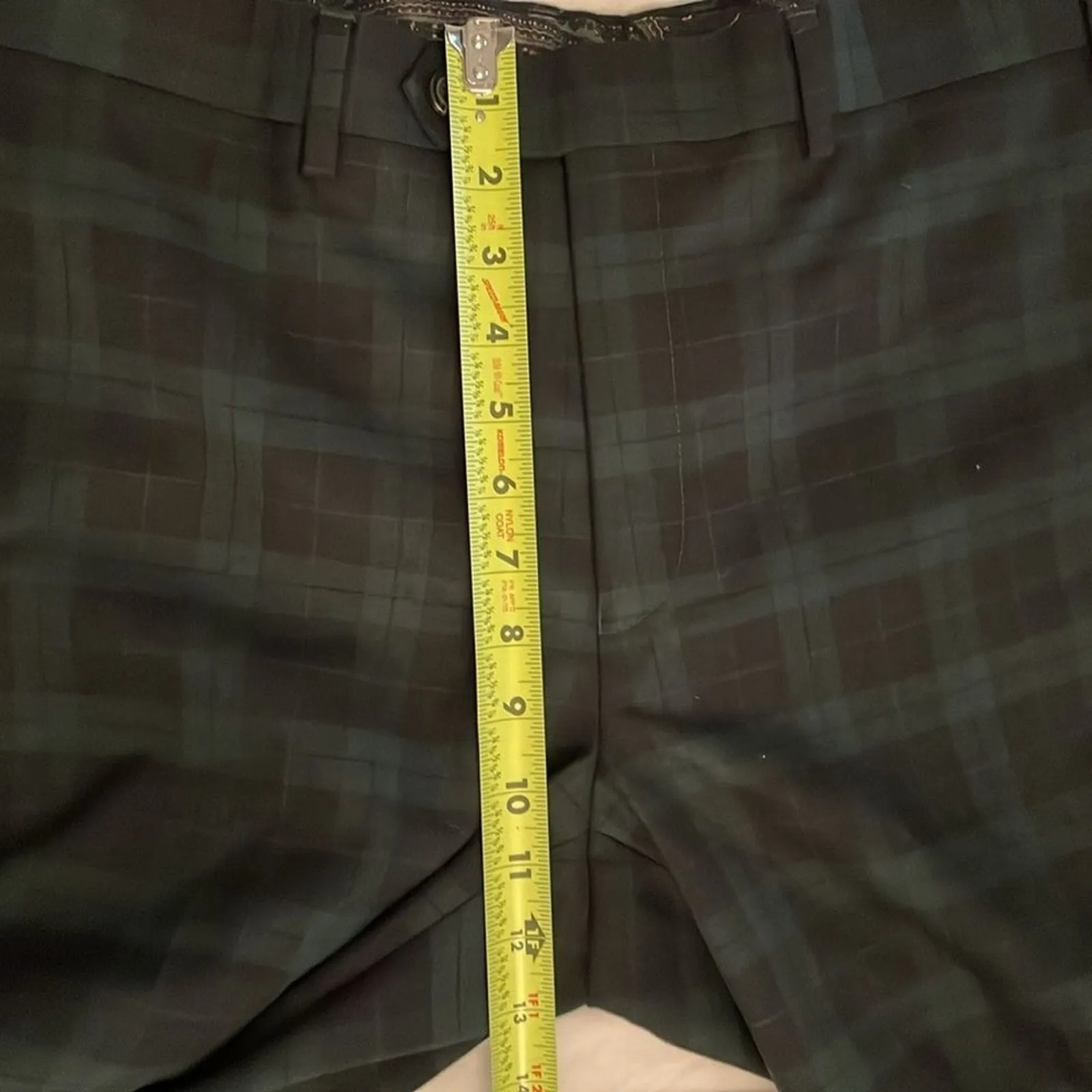 Lauren Ralph Lauren Green Tartan Plaid Trouser Pants Womens Size 36x24 Hemmed - Image 6