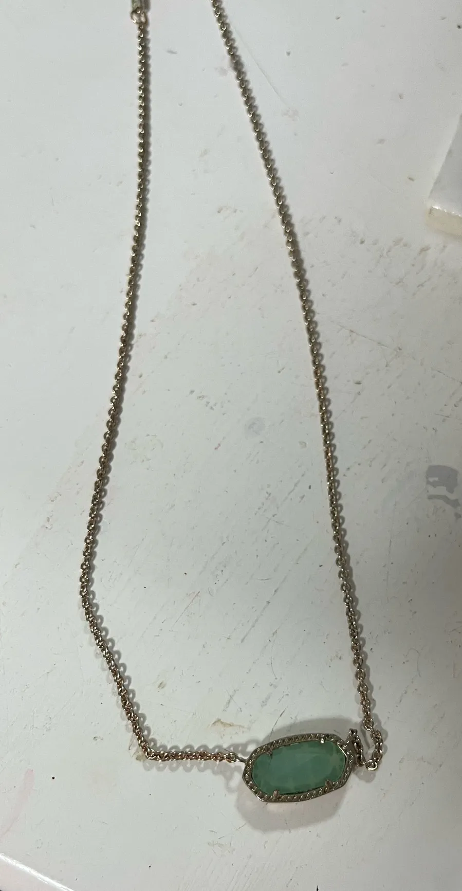 Kendra Scott  green stone necklace  - Image 3