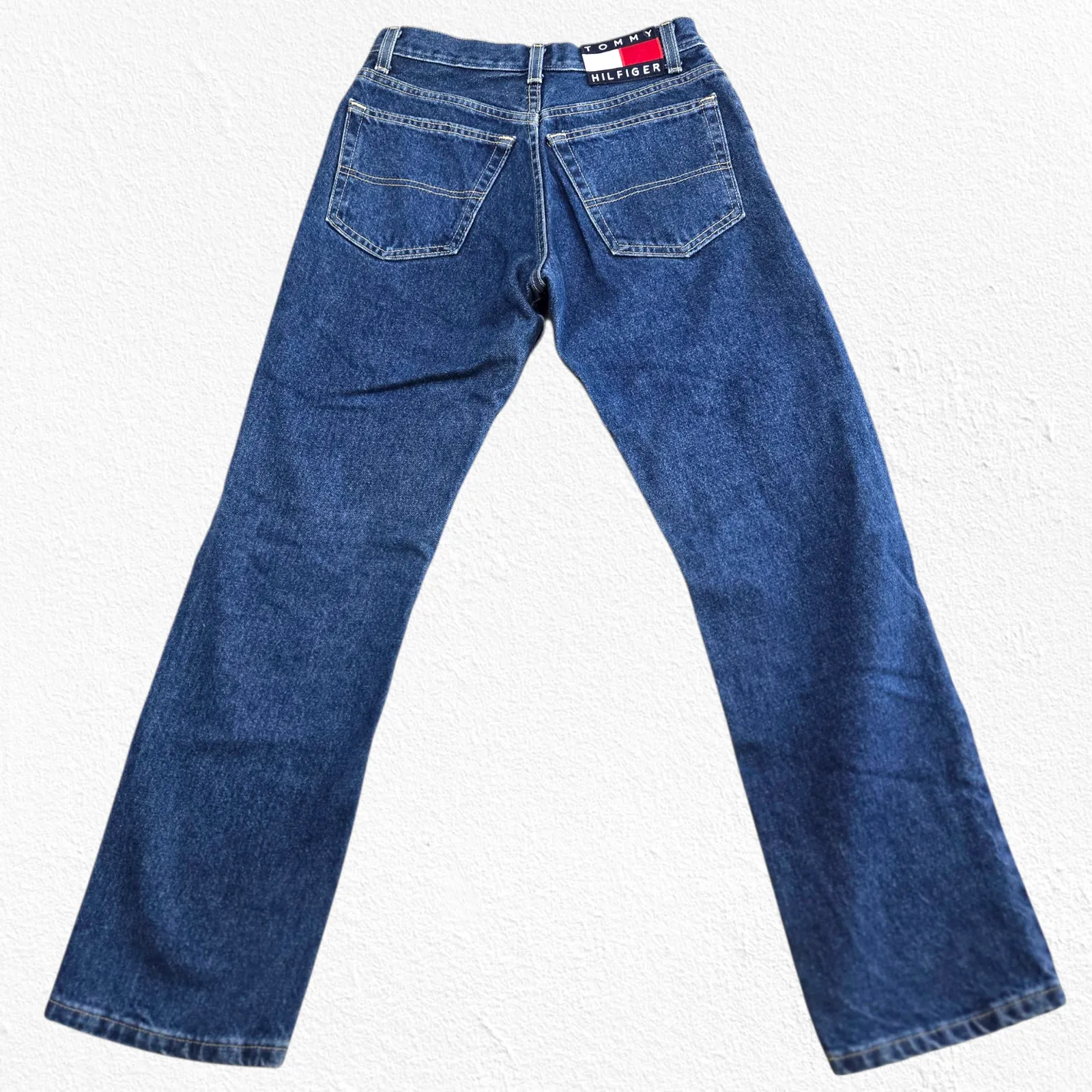 Vintage Tommy Jeans High Rise Straight Leg Denim Jeans Size 28 Y2K 90s USA Made - Image 9