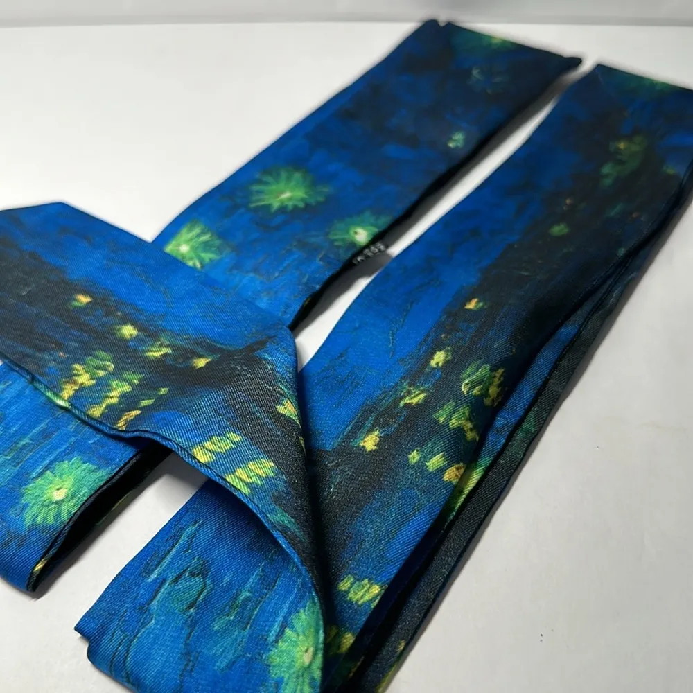 Two Van Gogh Oil Painting Thin Scarves / Hair Bands / Scarves - Image 5