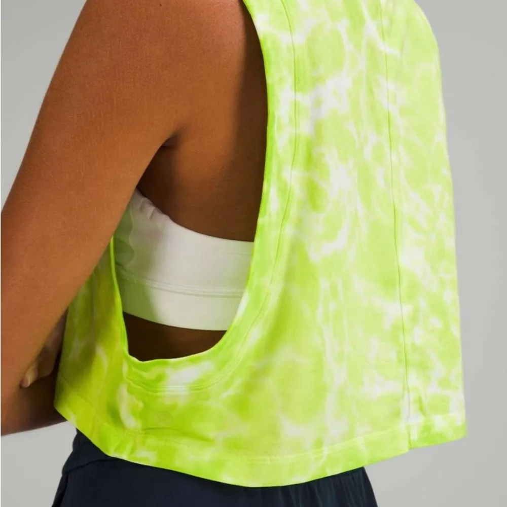 lululemon athletica All Yours Cropped Cotton Tank Top Tie Dye - Size 4 - Image 8