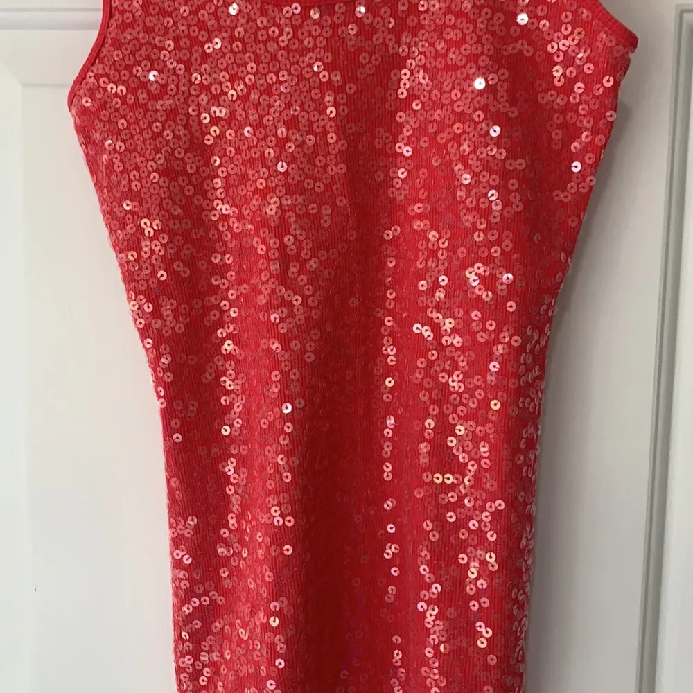 Express, New without tags, Coral Sequin Tank - Image 5