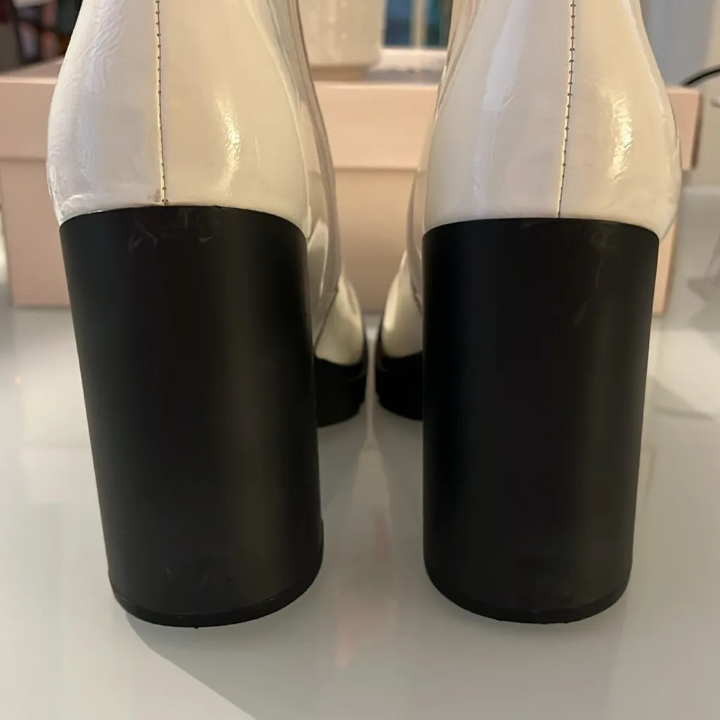 Wild Pair white boots size 10 new without box - Image 4