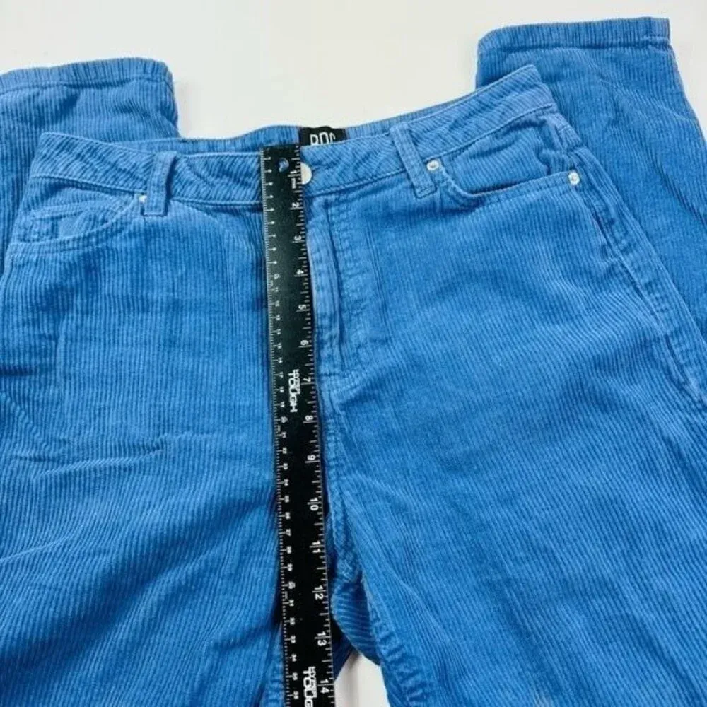 BDG Mom High Rise Cords Blue Corduroy Straight Leg Pants Size‎ 28 - Image 7