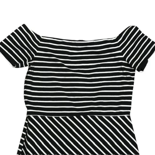 Revolve 1.STATE Striped Off Shoulder Dress Bodycon‎ Mini Short Sleeve Party Sz M - Image 5