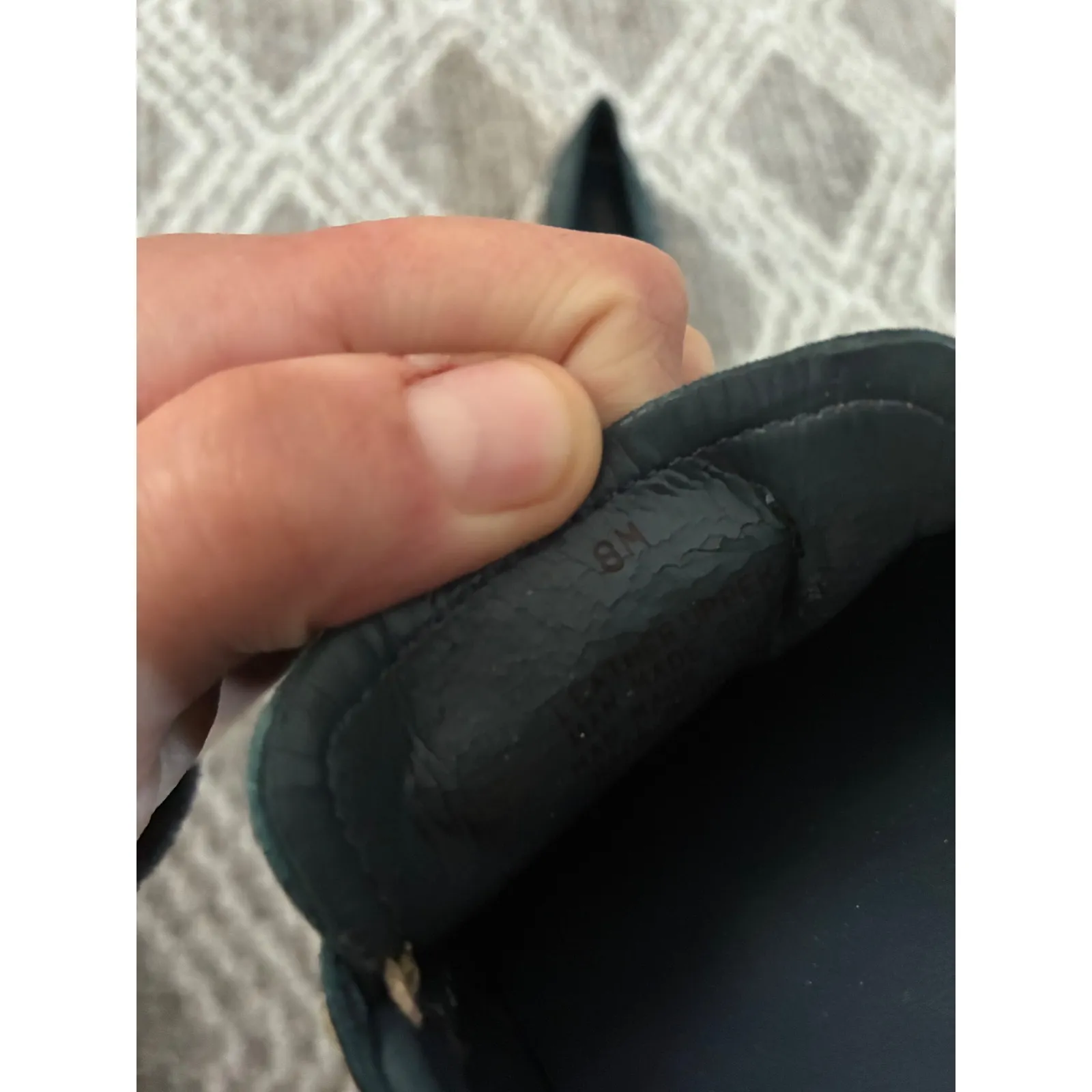 Antonio Melani Women's Size 8M Teal Suede Loafer Shoes Square Toe Gold Buckle‎ - Image 7