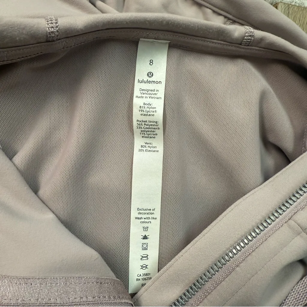Lululemon Hooded Define Jacket *Nulu in Pink Bliss Women’s Sz 8 Athletic Jacket - Image 9