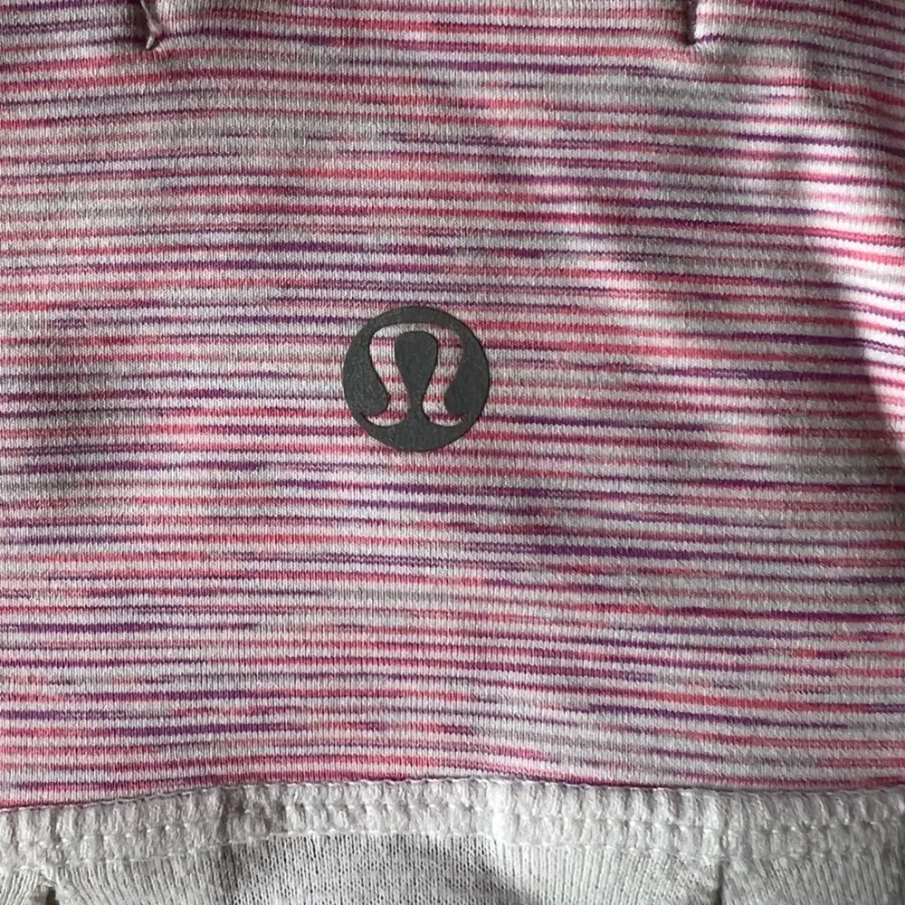 Lululemon Athletica Power Dance Tank Pink White Women’s Tank Top Size 8 - Image 7