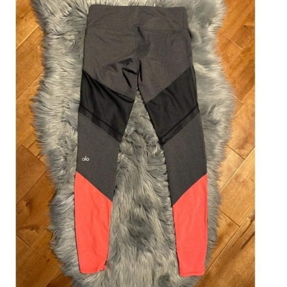 Alo Yoga Sheila Alosoft Colorblock Mid Rise Athletic Leggings Size Small - Image 3