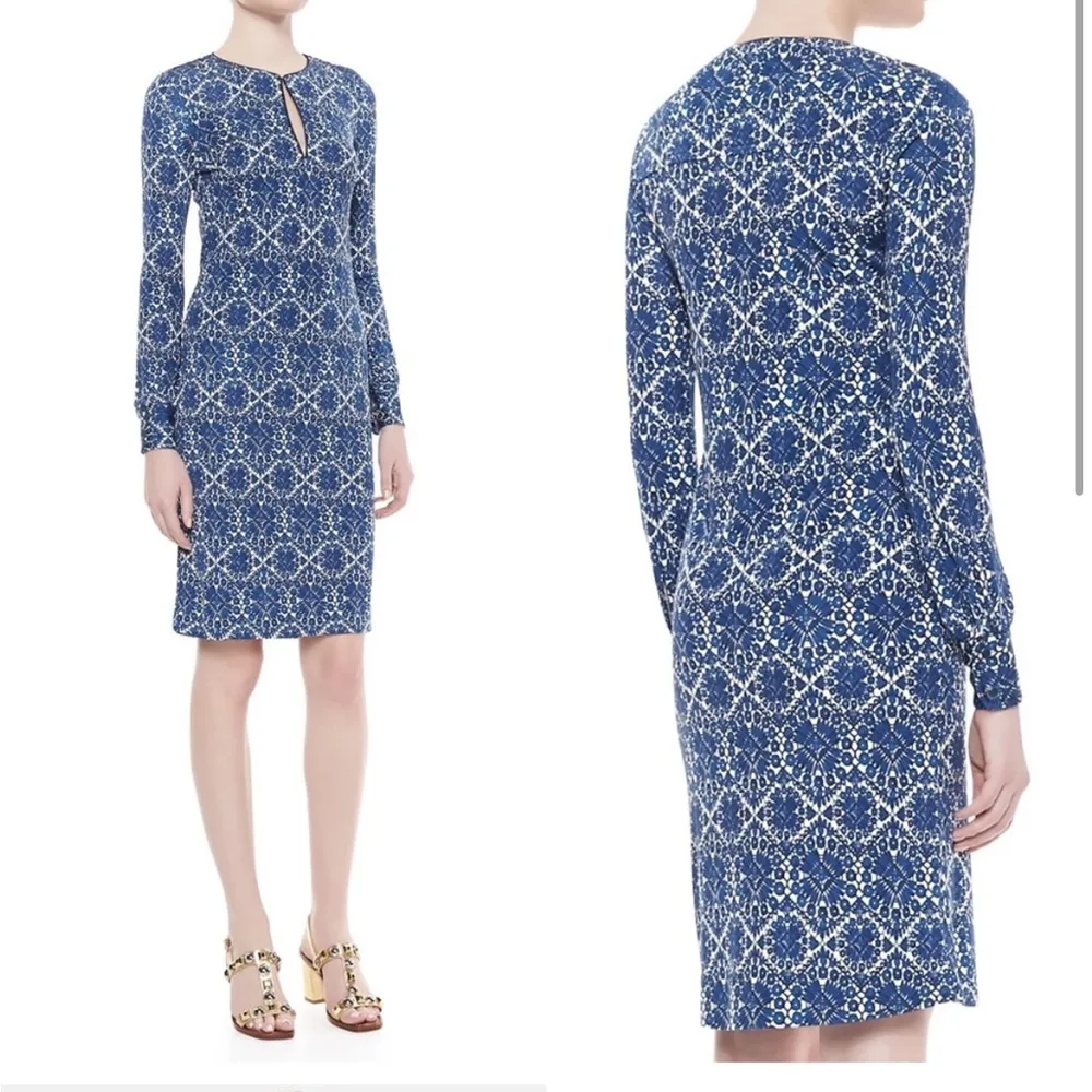 Tory Burch Walker Long-Sleeve Fitted Dress - Image 3