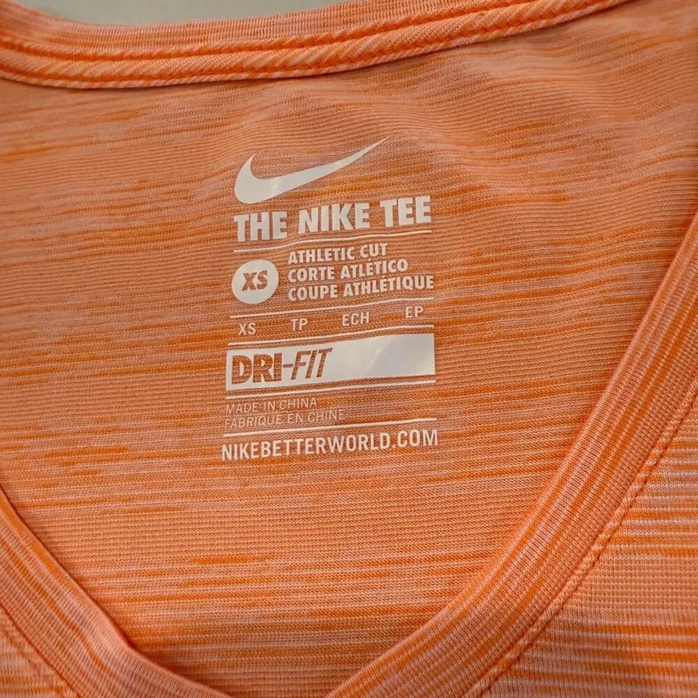 Nike The Nike Tee Athletic Cut VNeck DriFit T-Shirt Womens XS Running Activewear - Image 4
