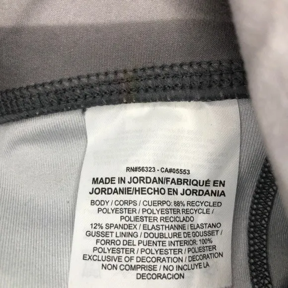 Nike Size S Dri-Fit Power Legend 2.0 Gray Ribbon Wrap Training Tights Leggings - Image 5