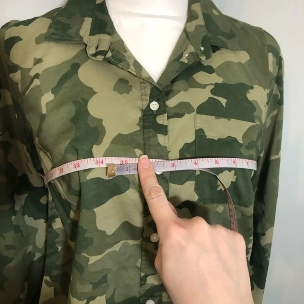 NWOT  Camo Camouflage Button Up Shirt New - Image 5