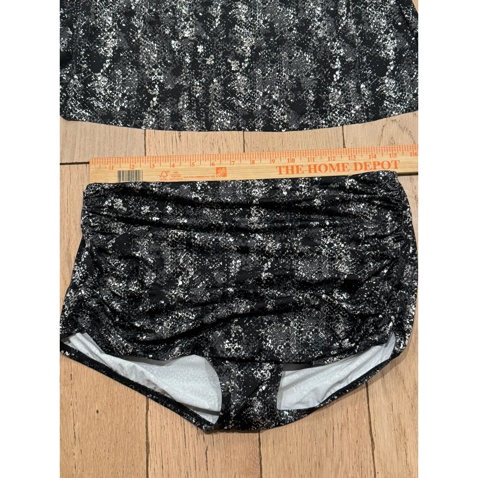 NEW Miraclesuit Black Dragonstone Surplice Underwire Tankini Top 38D & Bottom - Image 6