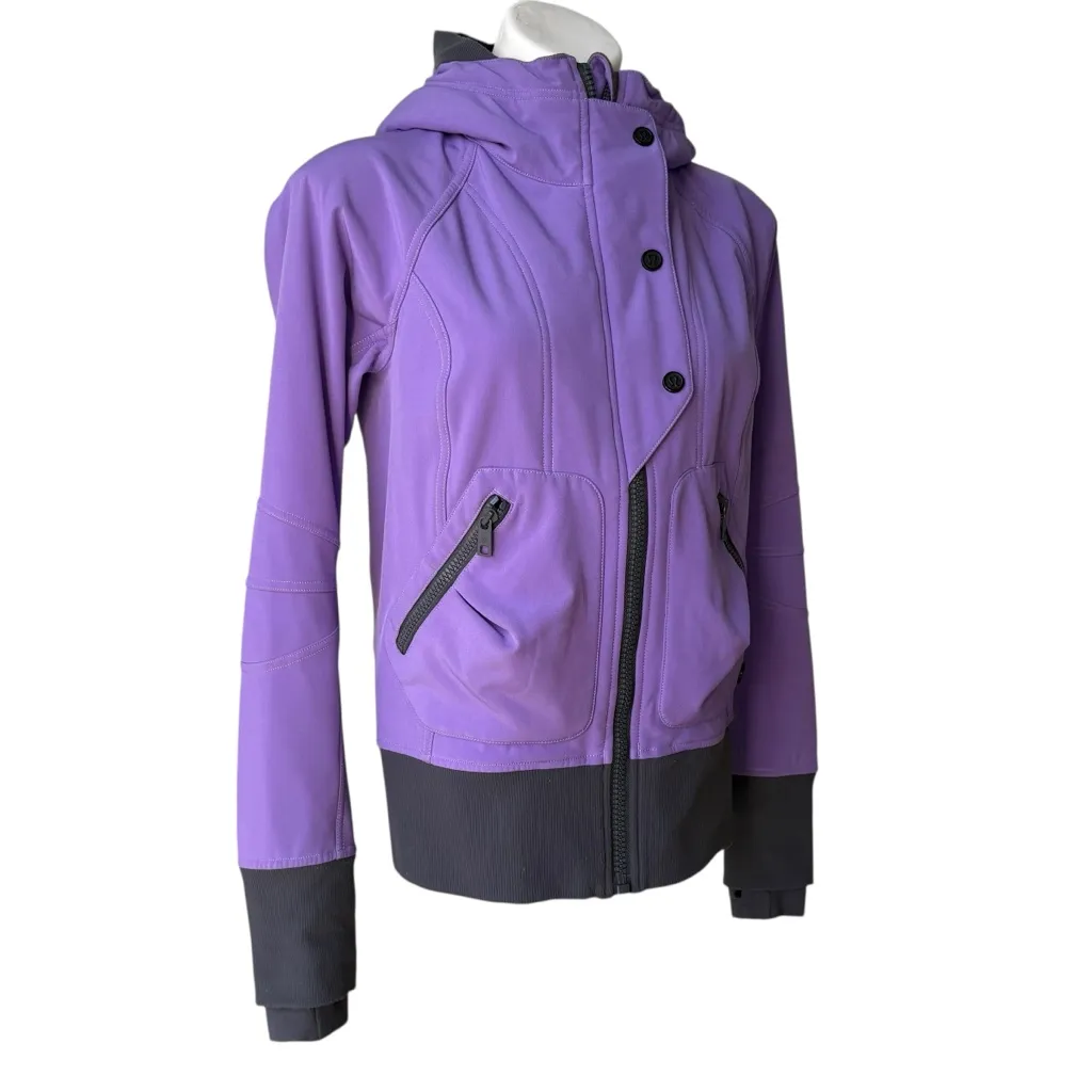 Lululemon Limited Edition Purple Escapade Soft Shell Bomber Jacket, Sz 2 or 4 - Image 7
