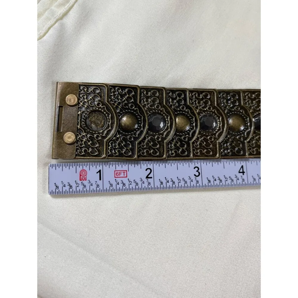 Steve Madden SKU 7678  Womens Antique Style Metal and Elastic Waist Belt - Image 10