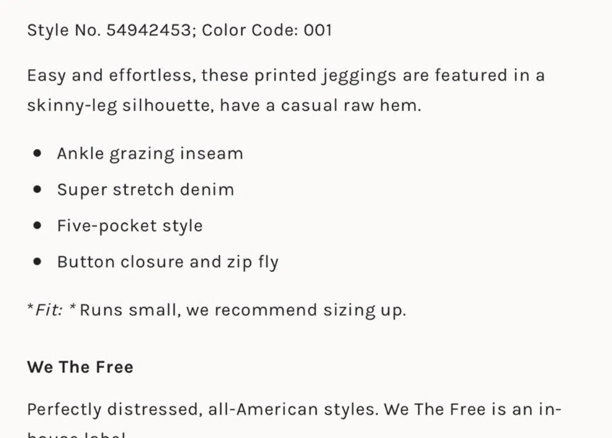 NWT  By Free People Snake Skin Jegging - Image 9