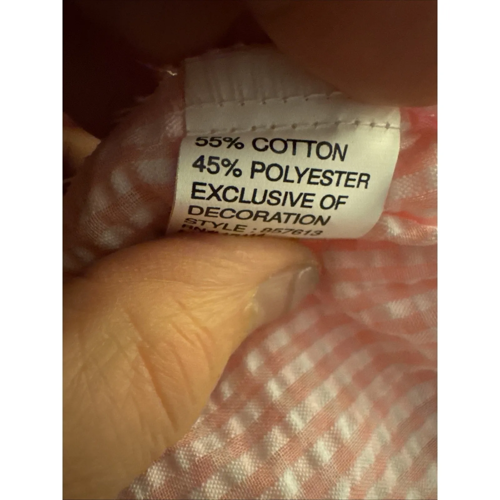 Miss Elaine Pink/white Robe Muu Muu Nightgown Snap Front Pockets New Gingham L Size L - Image 4