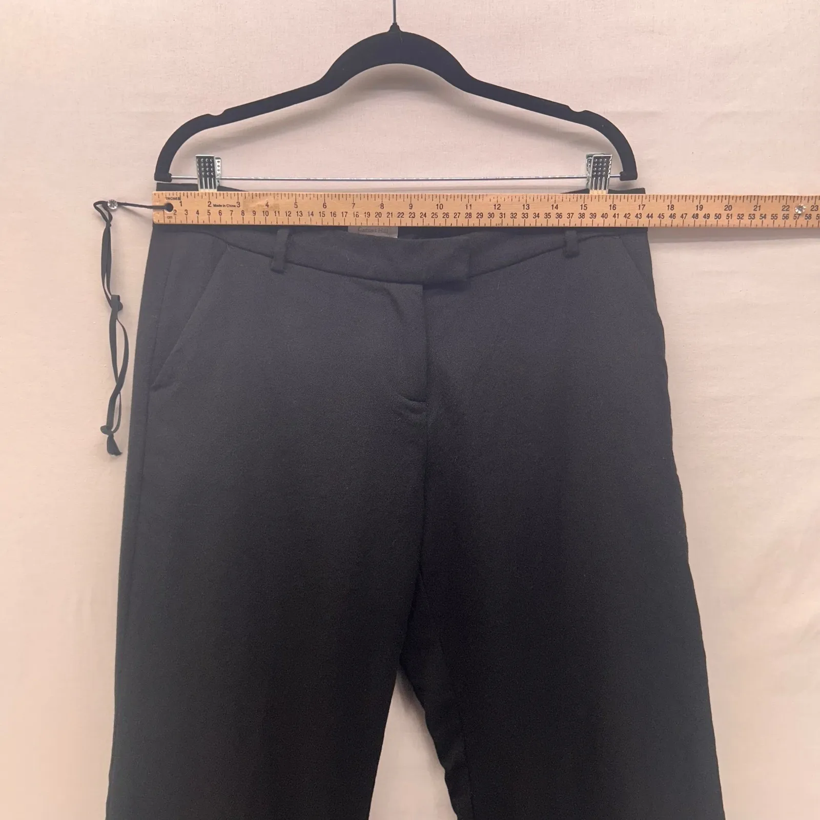 Garnet Hill Wool Dress Pants Black 12 - Image 11