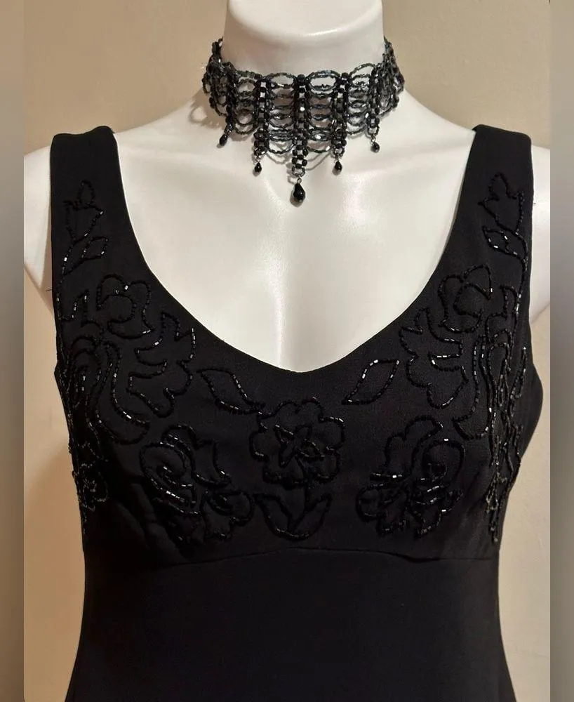 Black Sequence Dress SZ. 8 Has Little unstitch In Back Last… - Image 2