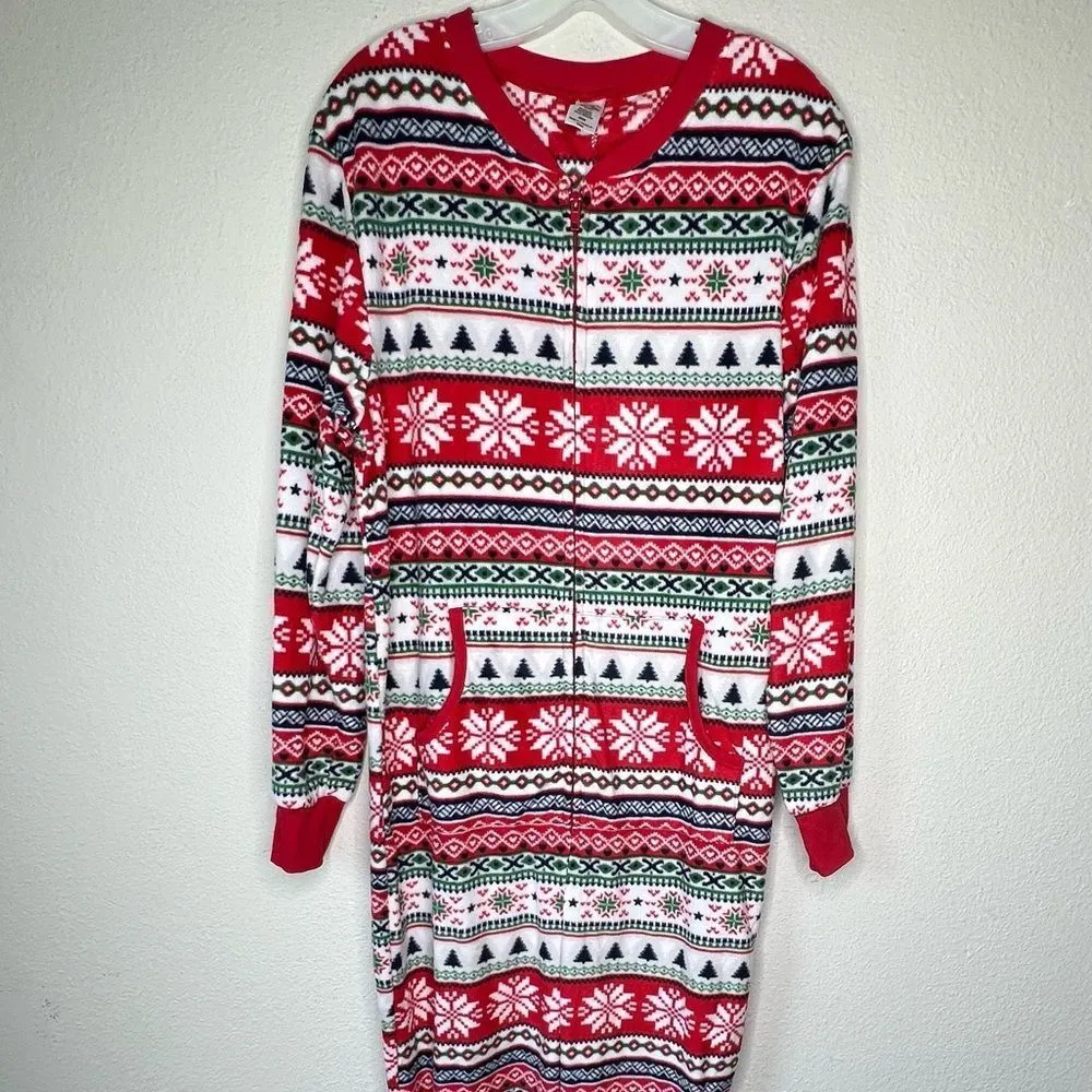 Christmas One‎ Piece Pajama White - Image 2