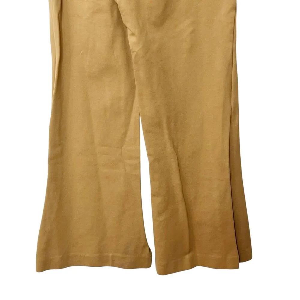 Maeve Naomi Ponte Flare Pants Women’s Size 4P Brown High Waist Wide Leg Trousers - Image 6