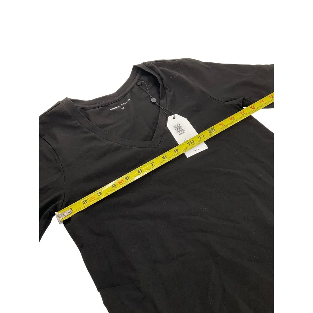 Universal Standard Black V-Neck T-Shirt Dress Size 4XS  0 short sleeve classic - Image 4