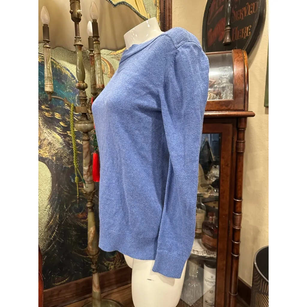 Women's L.L.Bean Blue Crew Neck Sweater XS - Image 2