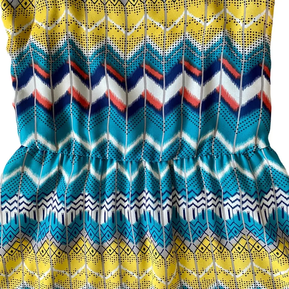 JJ basics J.J. Basics women’s size M fully lined adjustable spaghetti straps multi… - Image 10