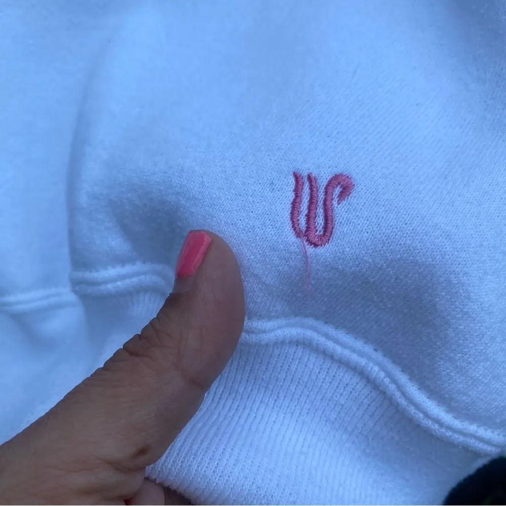 Vintage 90’s Bunny & Clouds Crewneck Sweatshirt White Size XL - Image 4