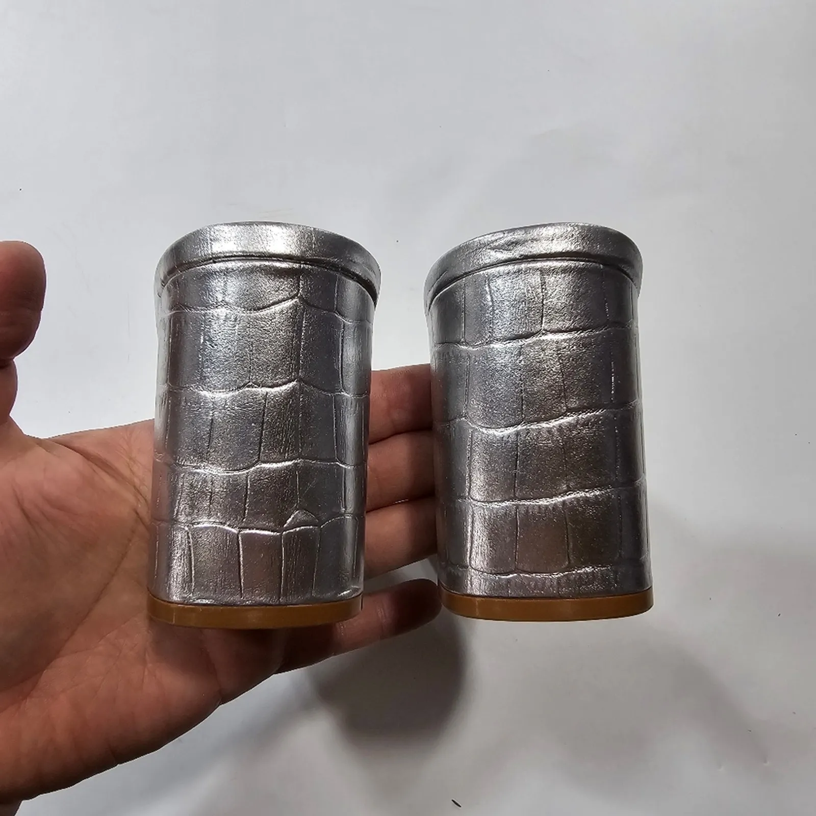 Steve Madden Alaya Sandal in Silver Croco Size 8 - Image 10