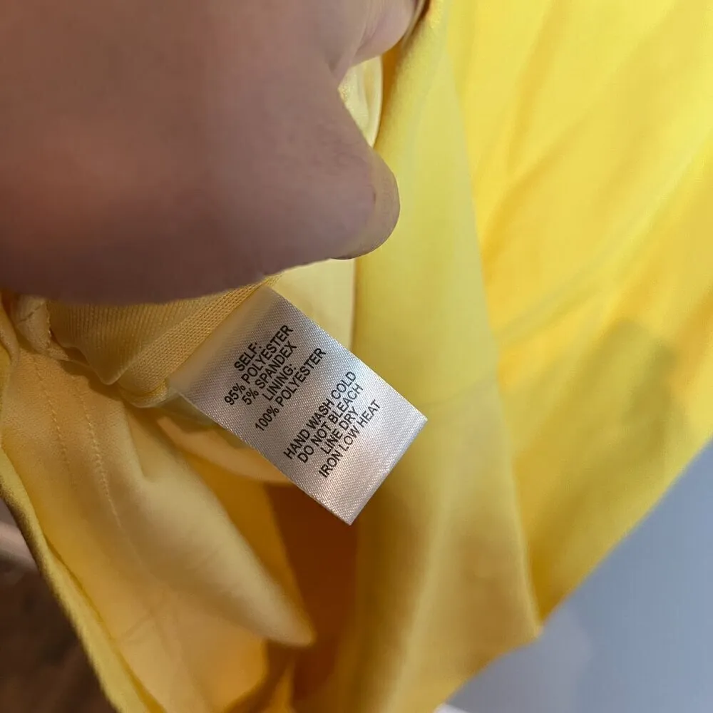 Lulu's yellow lacy open back dress - Image 7