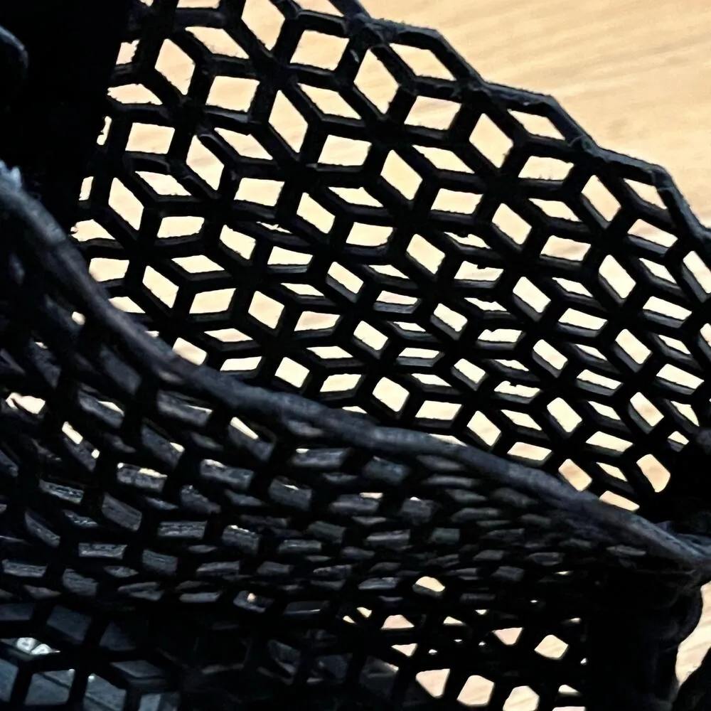 Zara Basic Laser Cut Peep-Toe Lace-Up Heels - Size 40 - Image 2