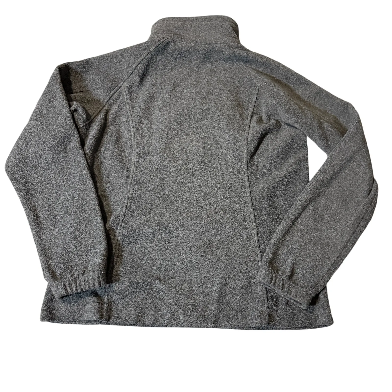 Columbia Benton Springs Fleece Jacket‎ Women Gray Full Zip Outdoor Hiking Medium - Image 4