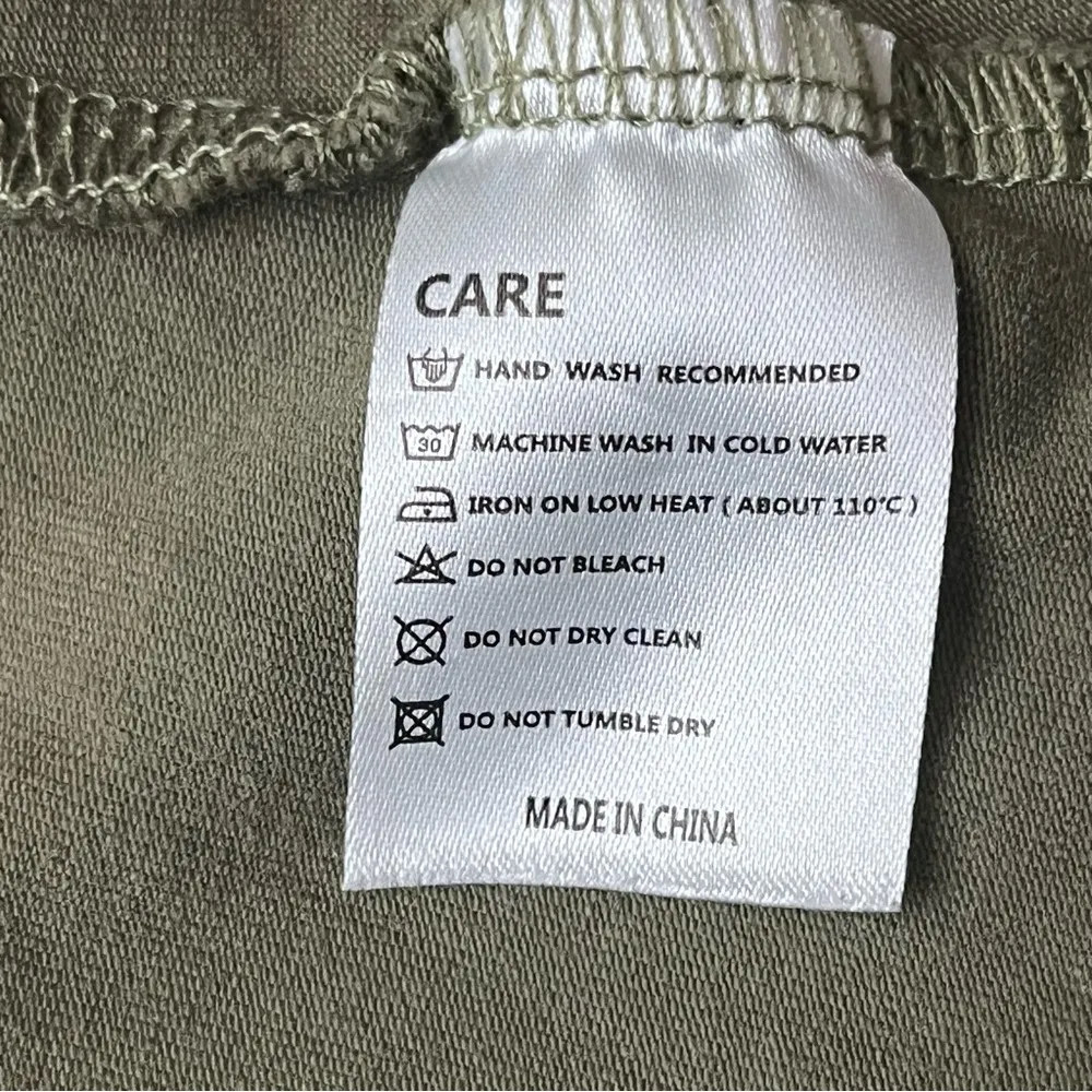 Olive Green Long Sleeve Bodysuit Asymmetrical Hem Forest Fairy Academia Gorp L - Image 7