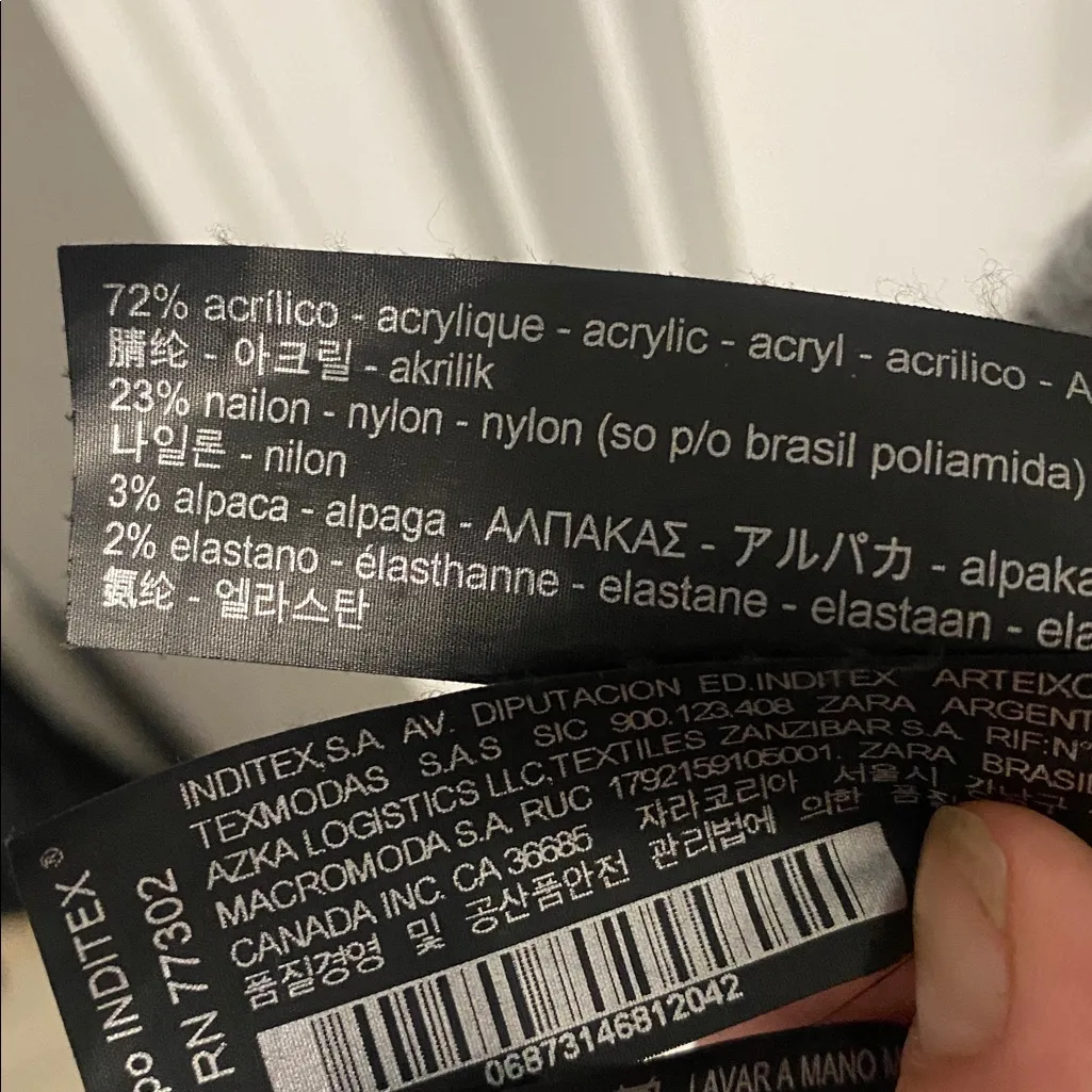 Zara Gray Bomber Jacket unisex L - Image 8