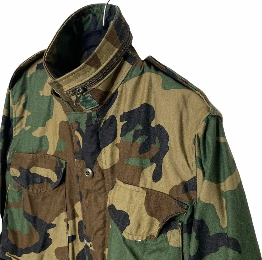 Vintage: Golden Mfg ☮︎︎ Military M65 Field Jacket ☮︎︎ Camoflague Original Issue Size XS - Image 4